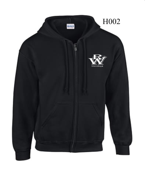 RELAXWALKING® ZIPED HOODIE IN BLACK