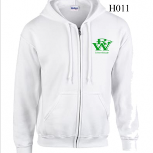 RELAXWALKING® ZIPED HOODIE IN WHITE