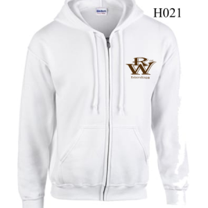 RELAXWALKING® ZIPED HOODIE IN WHITE