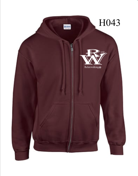 RELAXWALKING® ZIPED HOODIE IN BROWN