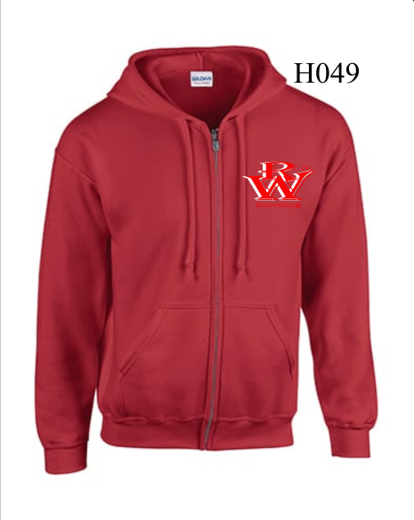 RELAXWALKING® ZIPED HOODIE IN RED