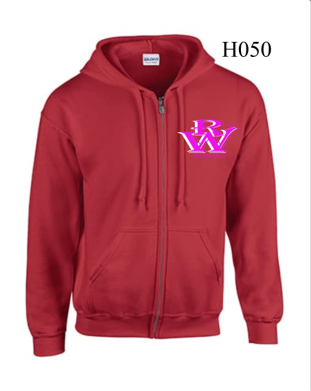 RELAXWALKING® ZIPED HOODIE IN RED