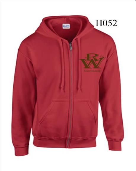 RELAXWALKING® ZIPED HOODIE IN RED