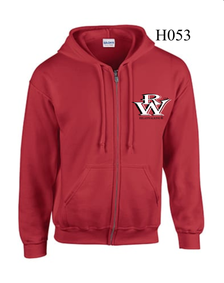 RELAXWALKING® ZIPED HOODIE IN RED