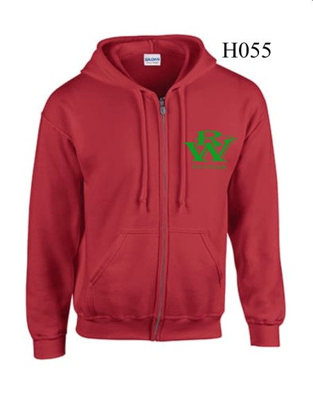 RELAXWALKING® ZIPED HOODIE IN RED