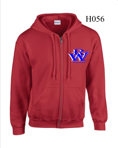 RELAXWALKING® ZIPED HOODIE IN RED