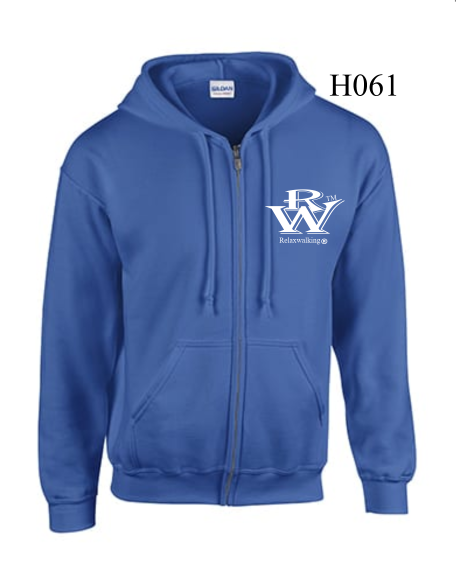 RELAXWALKING® ZIPED HOODIE IN BLUE