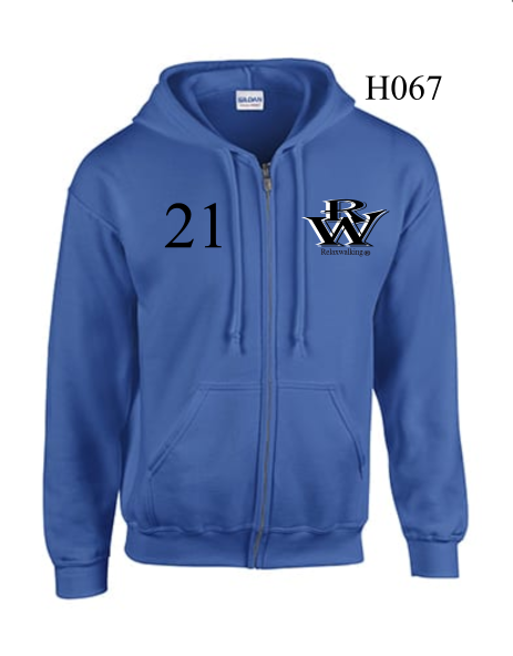 RELAXWALKING® ZIPED HOODIE IN BLUE