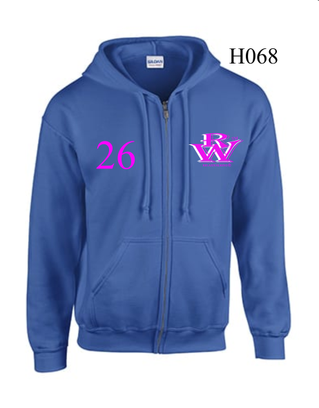 RELAXWALKING® ZIPED HOODIE IN BLUE