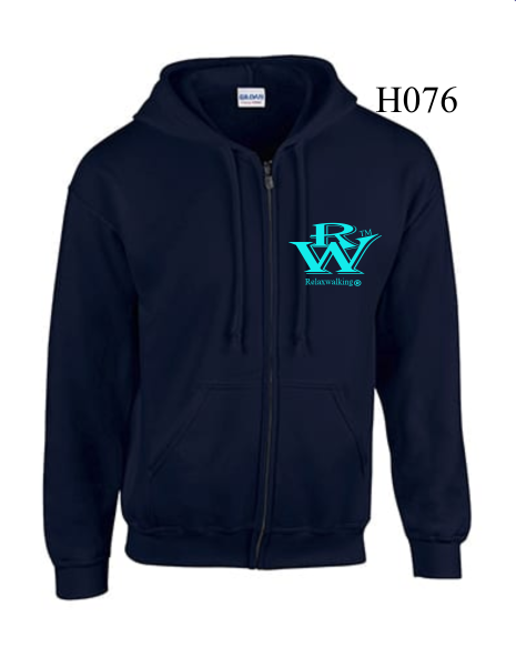 RELAXWALKING® ZIPED HOODIE IN NAVY