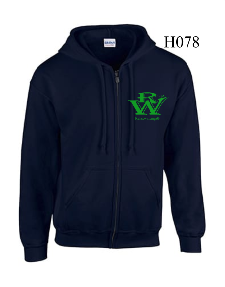 RELAXWALKING® ZIPED HOODIE IN NAVY