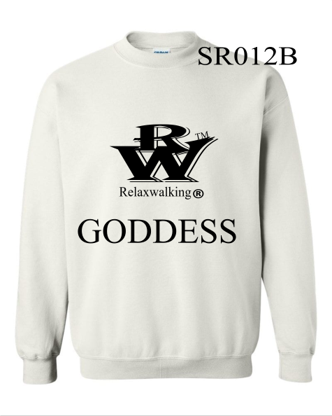 RELAXWALKING® GODDESS SWEATSHIRT IN WHITE