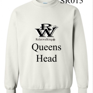RELAXWALKING® QUEENS HEAD SWEATSHIRT IN WHITE