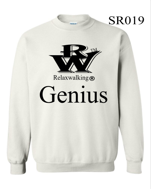 RELAXWALKING® GENIUS SWEATSHIRT IN WHITE