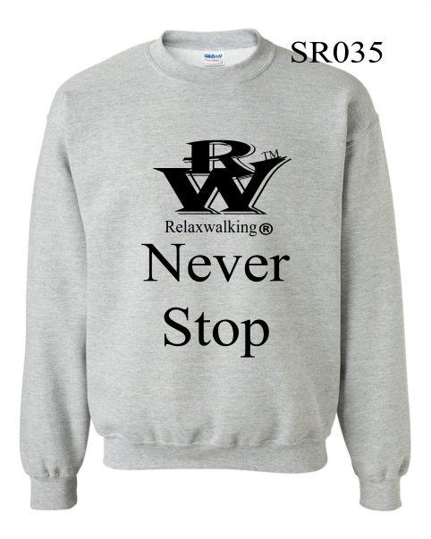 RELAXWALKING® NEVER STOP SWEATSHIRT IN GRAY