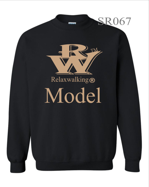 RELAXWALKING® MODEL SWEATSHIRT IN BLACK