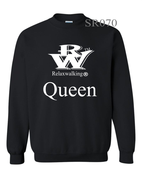 RELAXWALKING® QUEEN SWEATSHIRT IN BLACK