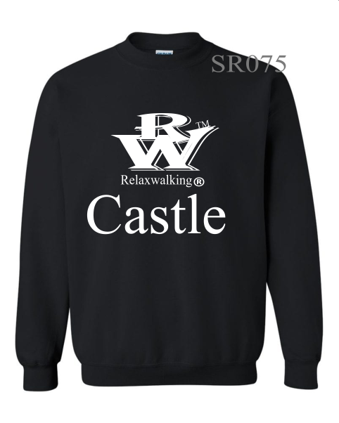 RELAXWALKING® CASTLE SWEATSHIRT IN BLACK